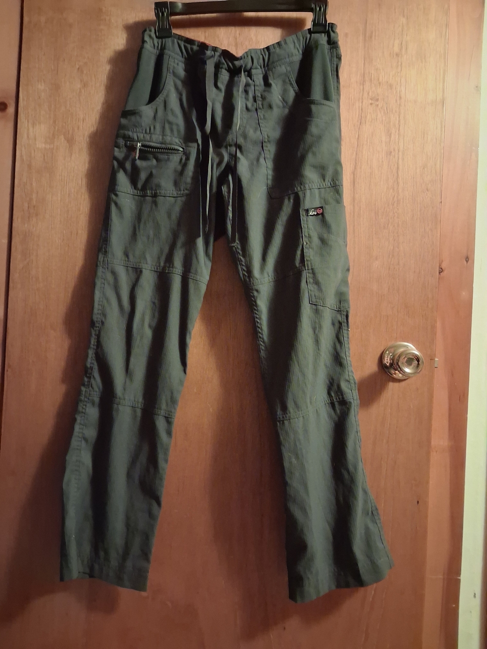 koi Grey Cargo Scrub Pants
